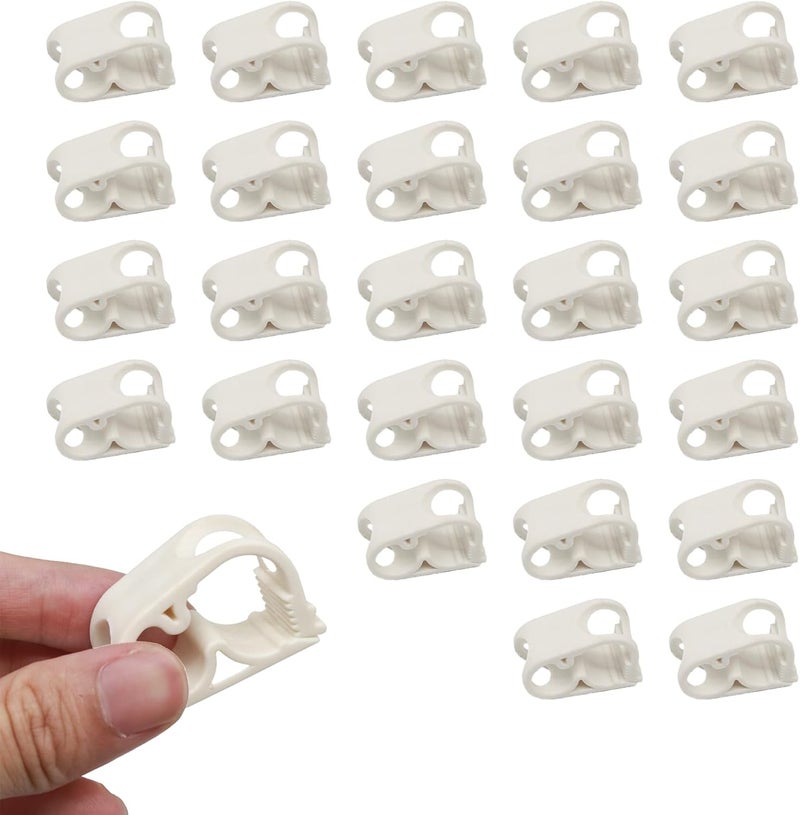 LINYUEARUI 20PCS Adjustable Plastic Tubing Clamp，Hose Shut Off Clamps for 1/4" - 1/2"，Tubing Hose Clamps Valve Flow Control，Water Flow Control Hose Clip Laboratory Pinch Valve，for Beer Bottle And Infusion Bottle - Image 1